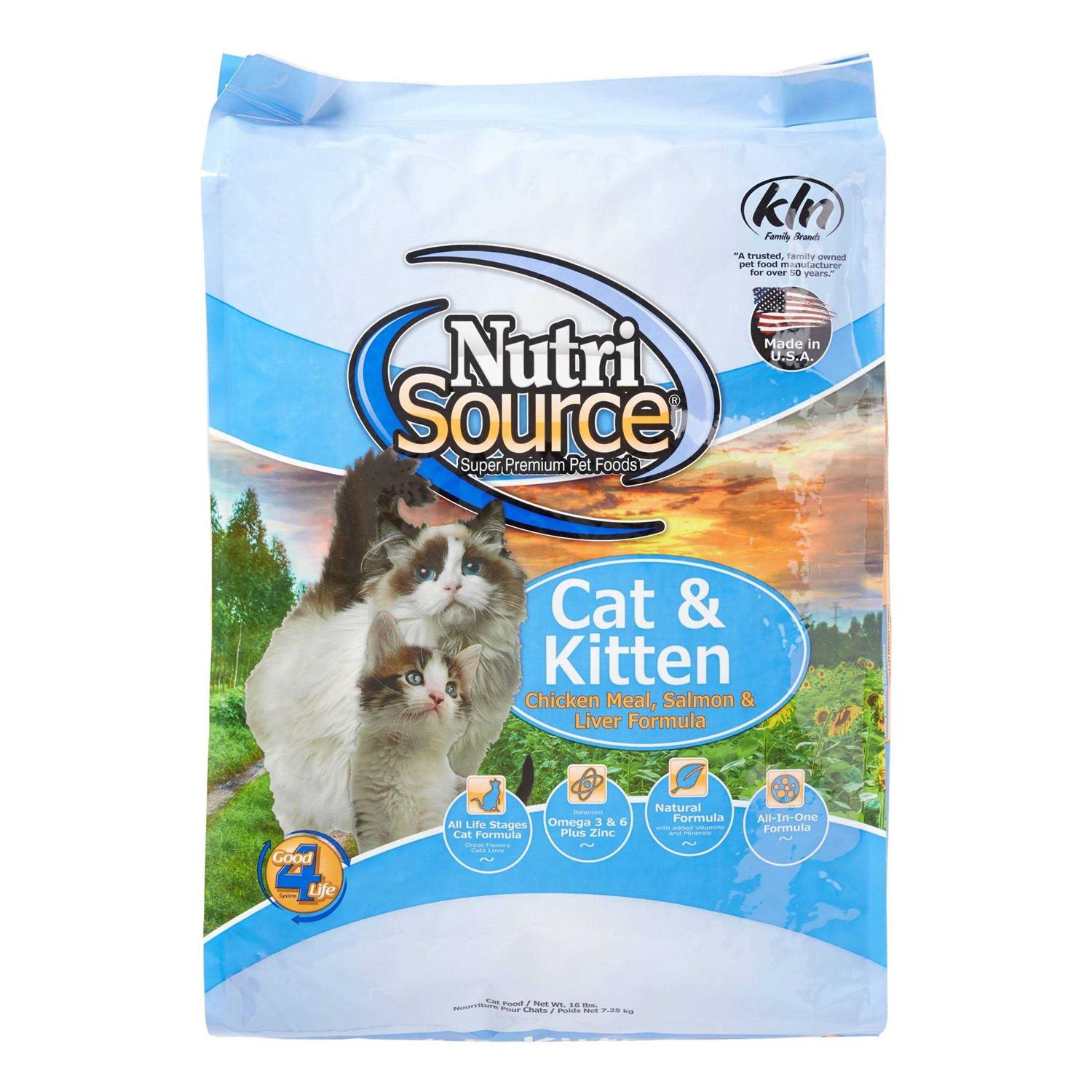 NutriSource Chicken/Salmon/Liver Dry Cat & Kitten Food - Pet Supplies online store