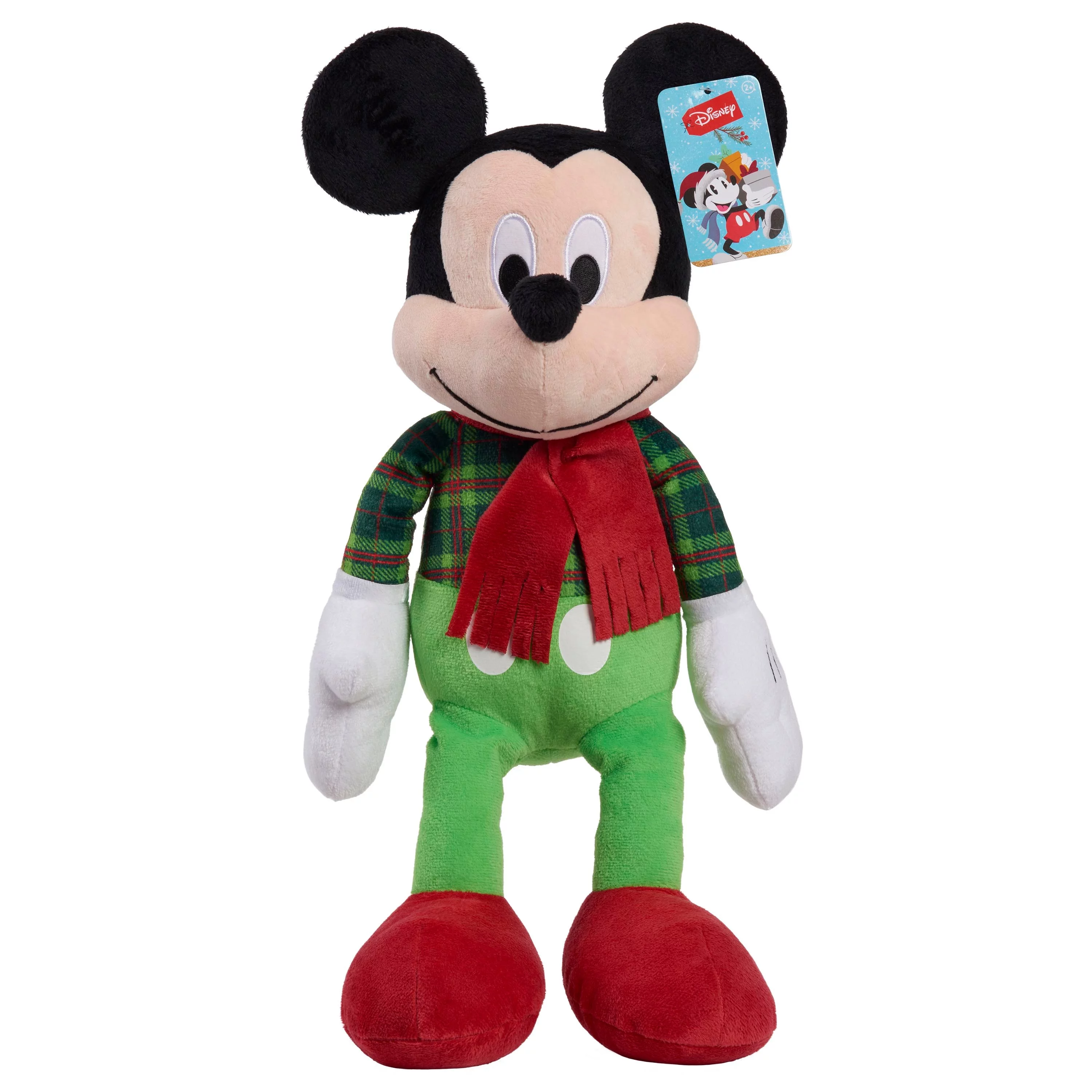 Disney Holiday Classics Mickey Mouse 19-inch Large Plushie Stuffed Animal, Kids Toys for Ages 2 up