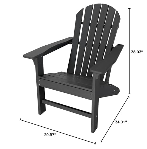 Adirondack Chair Set of 4, Large Lawn Chair, Outdoor Chair with Durability and Weather Resistance, HDPE Patio Chair for Yard, Porch, Garden, Deck, Swimming Pool, Blue