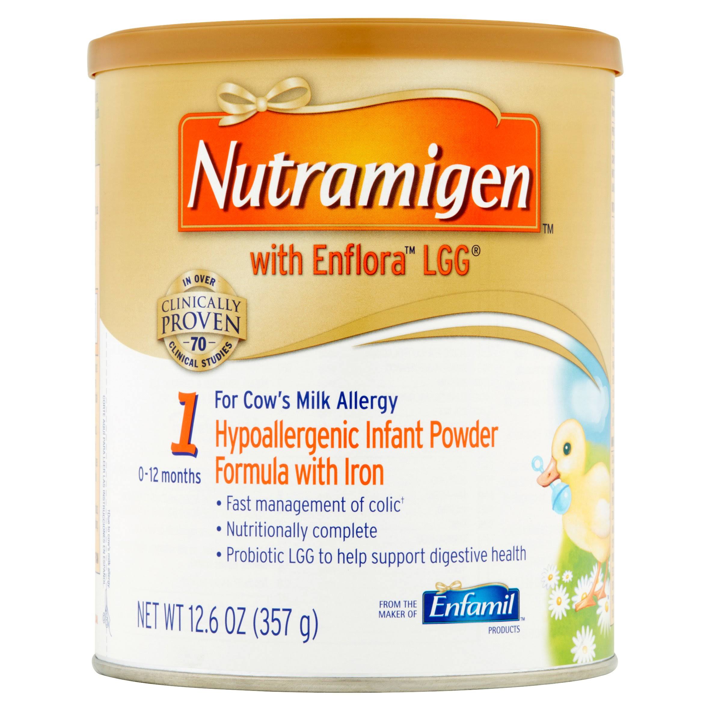 Nutramigen Hypoallergenic Infant Formula with Enflora LGG - Powder, 12.6 oz Can (6 Pack)