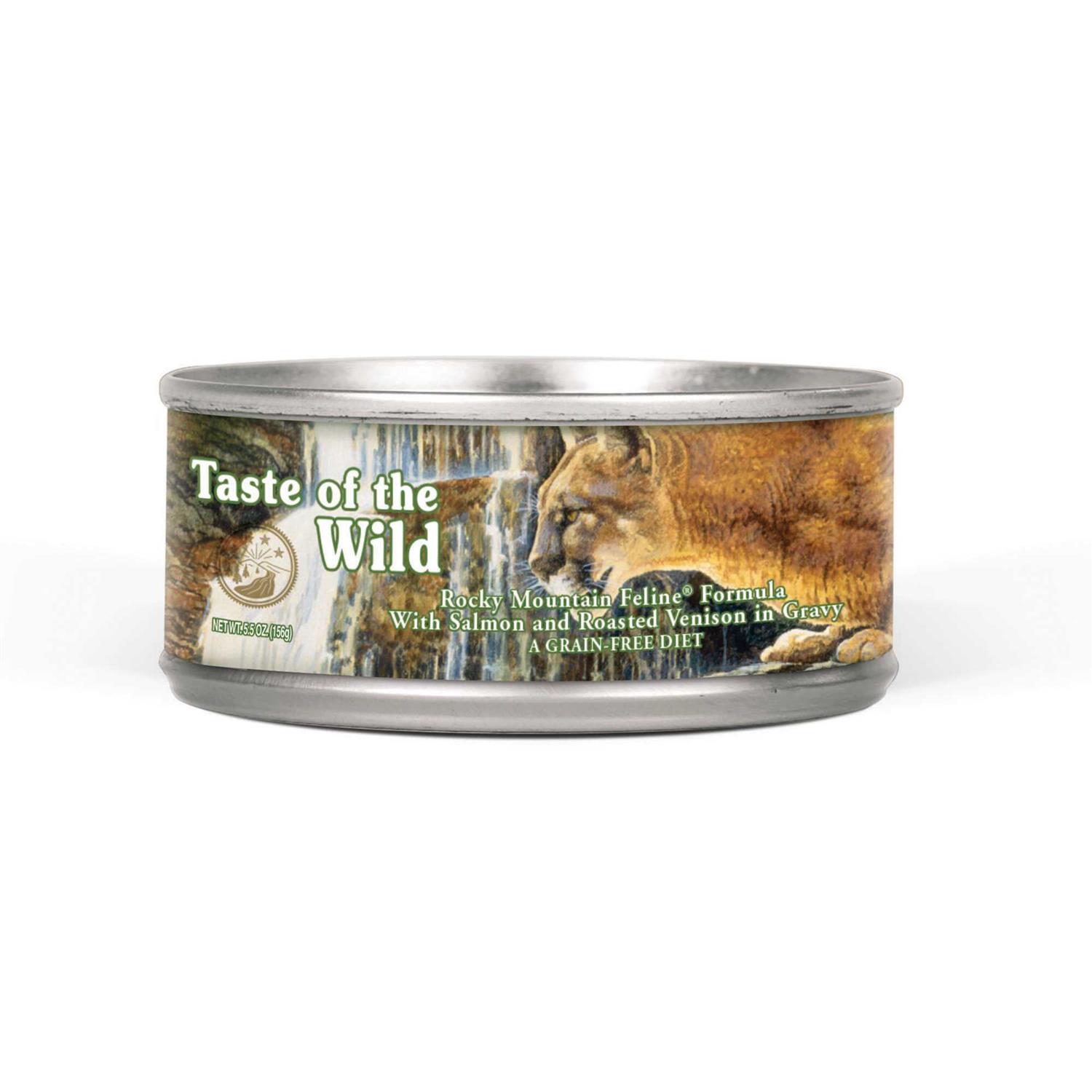 Taste of the Wild Rocky Mountain Canned Cat Food, 3-oz, case of 24 - Pet Supplies online store