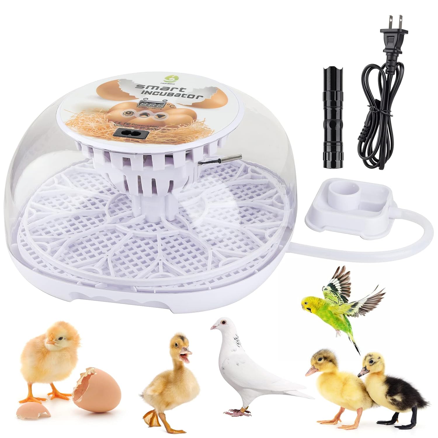 Egg Incubator incubators for Hatching Eggs: Chicken Quail Duck Bird Chick Incubator kit with Automatic Egg Turner,Nurture Right 360 Incubator hatcher for Turkey Parrot Goose 12-24 Egg
