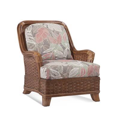Somerset 33x22 Wide Armchair Braxton Culler Caribbean/Tan and Beige Performance Stripe; 0258-71