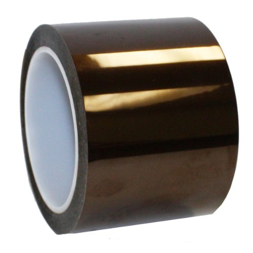 Tapes Master - Polyimide High Temperature Heat Resistant Thermal Electrical Insulation Tape with Silicone Adhesive 3” Core, No Residue