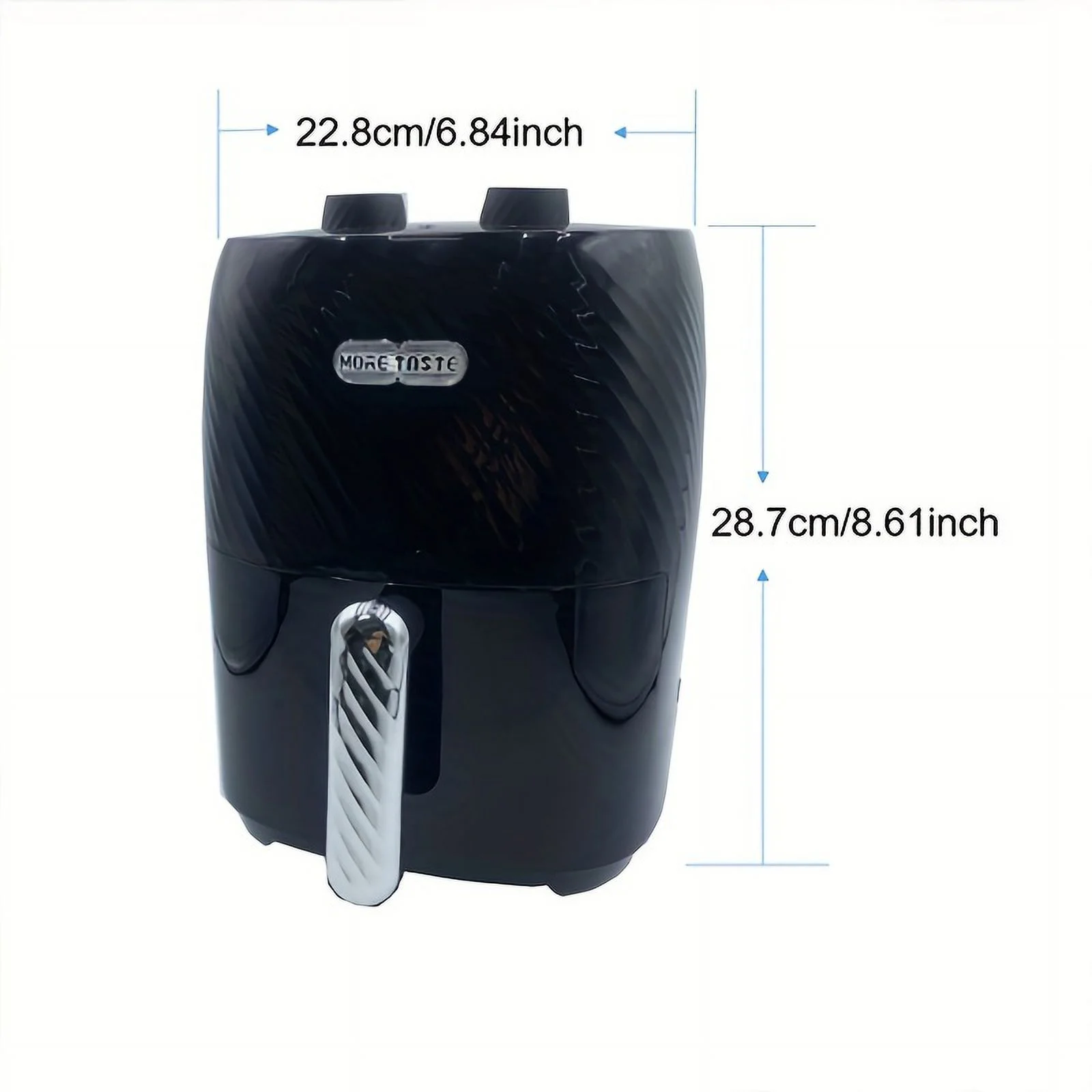 TASTE Mini Air Fryer 2.7QT/101.44oz Small Size Compact For 1-2 People Vortex Air Fry  Broil  Bake  Roasts  Reheats  Dehydrates For Quick Easy Meals  1500W