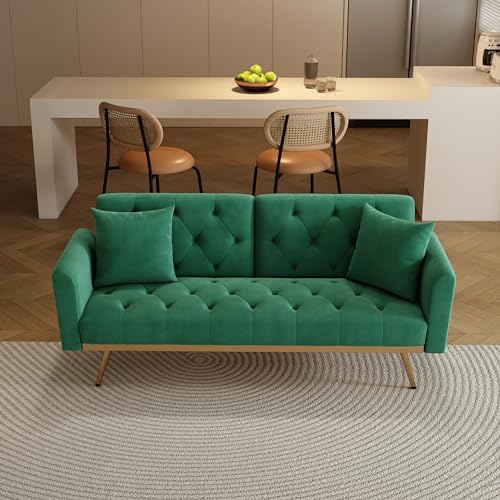 Velvet Convertible Sofabed, Futon Sofa Bed,68.3