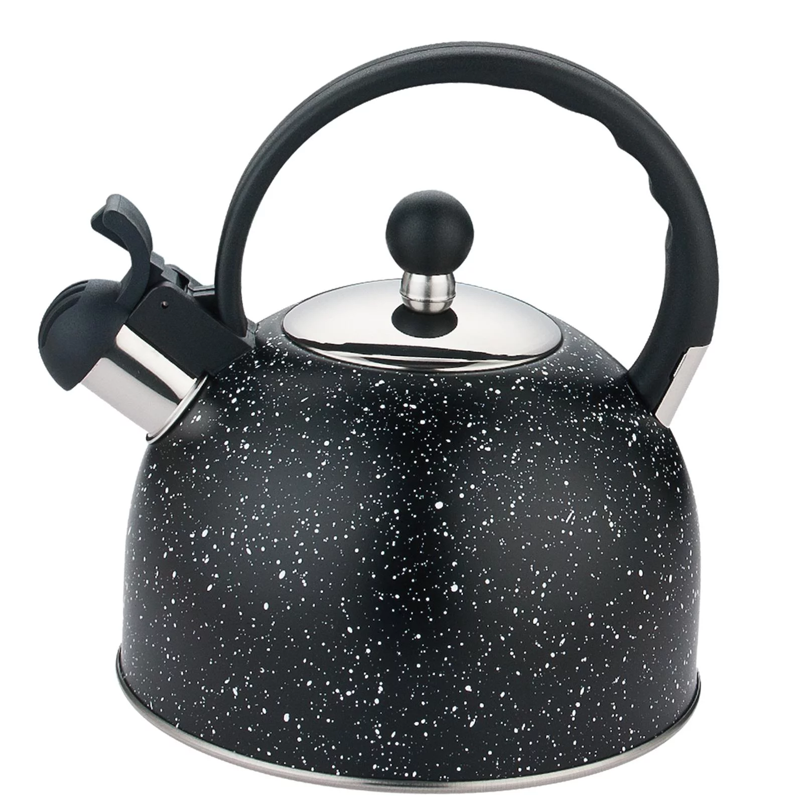 Multifunctional Loud Whistling Kettle 2L Large Capacity Household Stainless Steel Picnic Tea Pot Teapot Kettle Water Kettle for picnic black