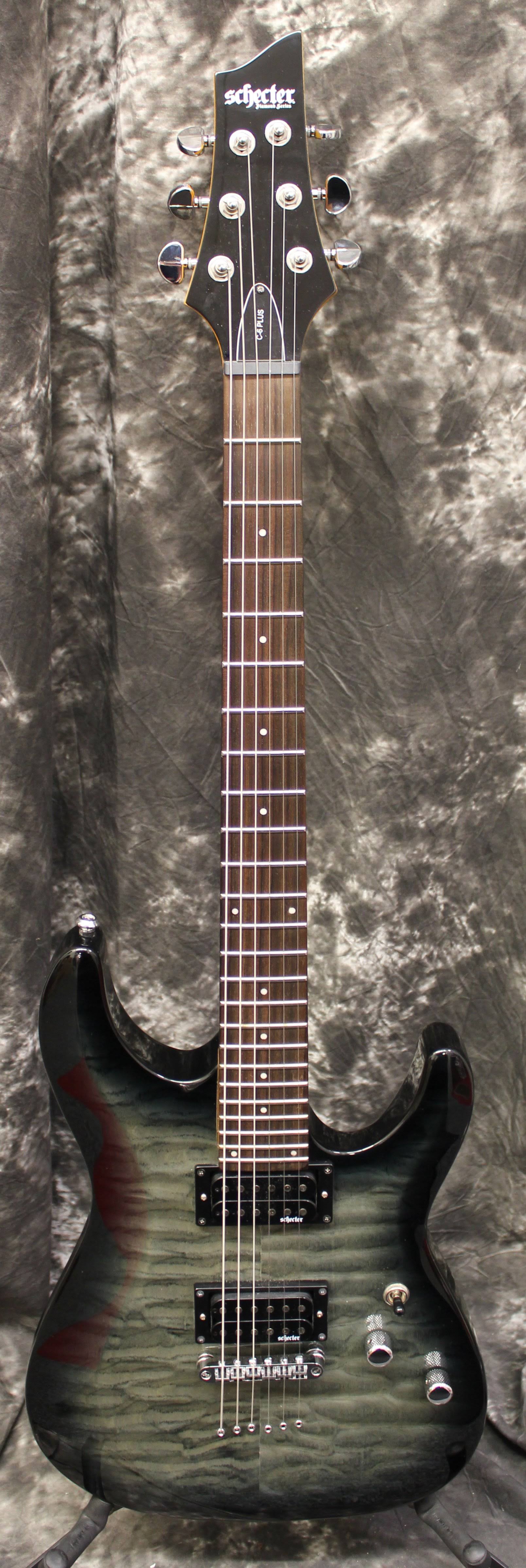 Schecter C-6 Plus Electric Guitar - Charcoal Burst