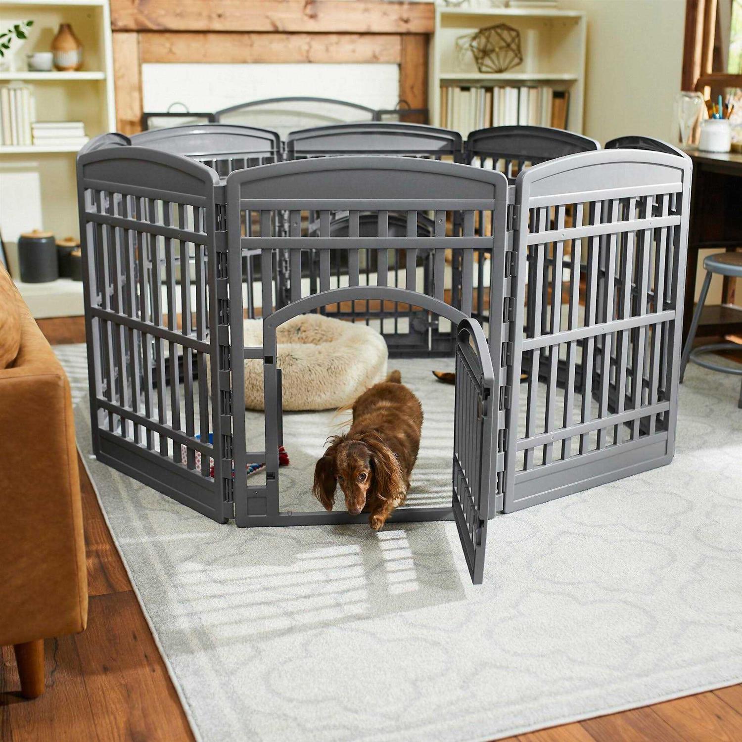 Frisco Plastic Exercise Dog Playpen - Pet Supplies online store