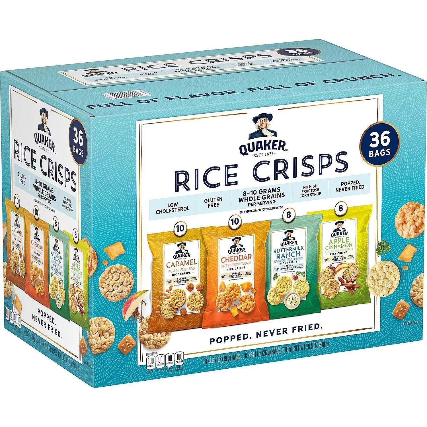 Quaker Rice Crisps Variety Pack (36 Pack) - Curated Treasures Market