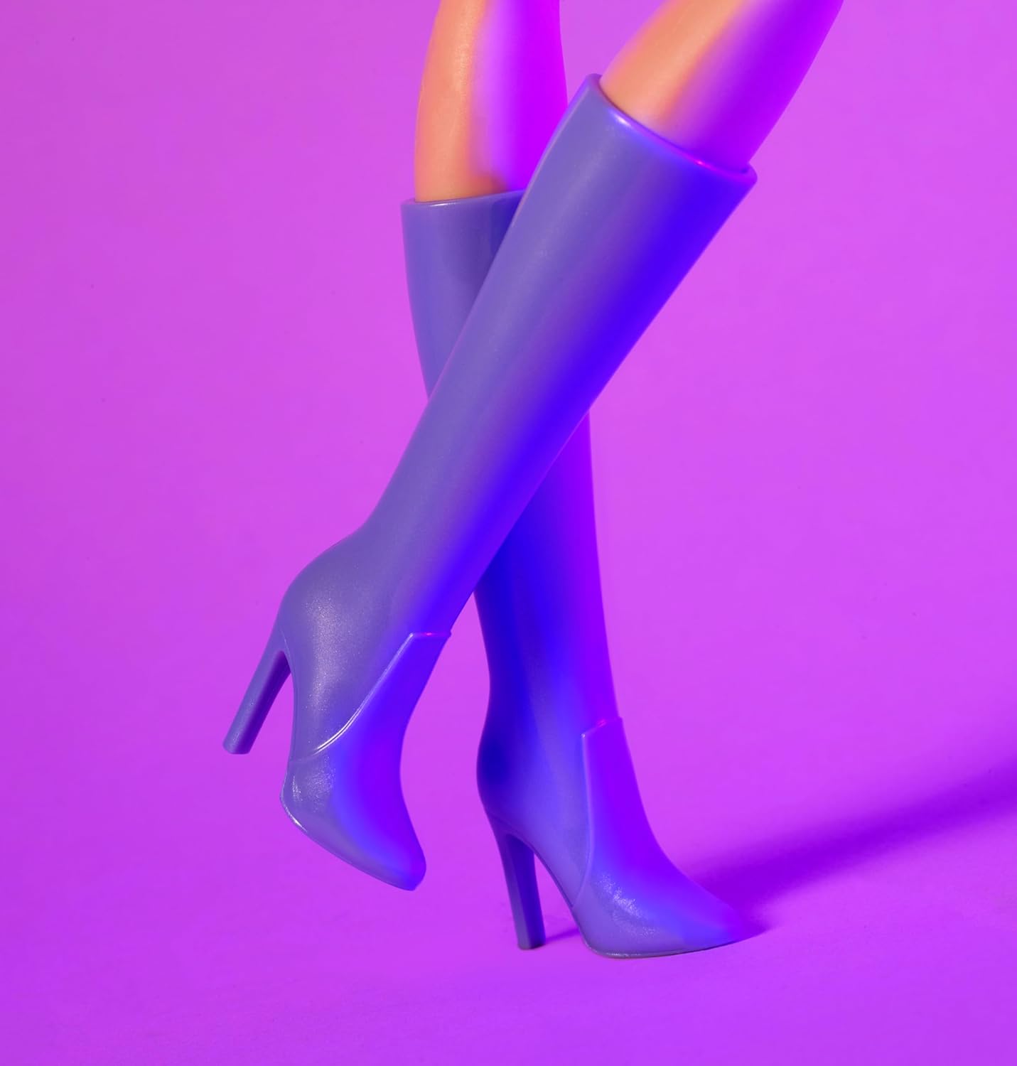 Barbie Looks Doll, Collectible No. 20 with Red Hair & Modern Y2K Fashion, Lavender Top & Faux-Leather Skirt with Knee-High Boots