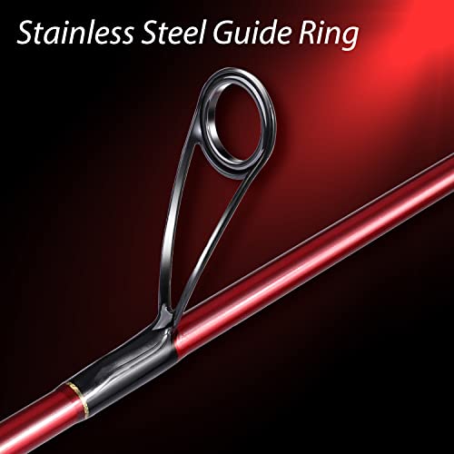 Sougayilang Fishing Rod and Reel Combo, Medium Fishing Pole with Spinning Reel, Baitcaster Combo, SuperPolymer Handle