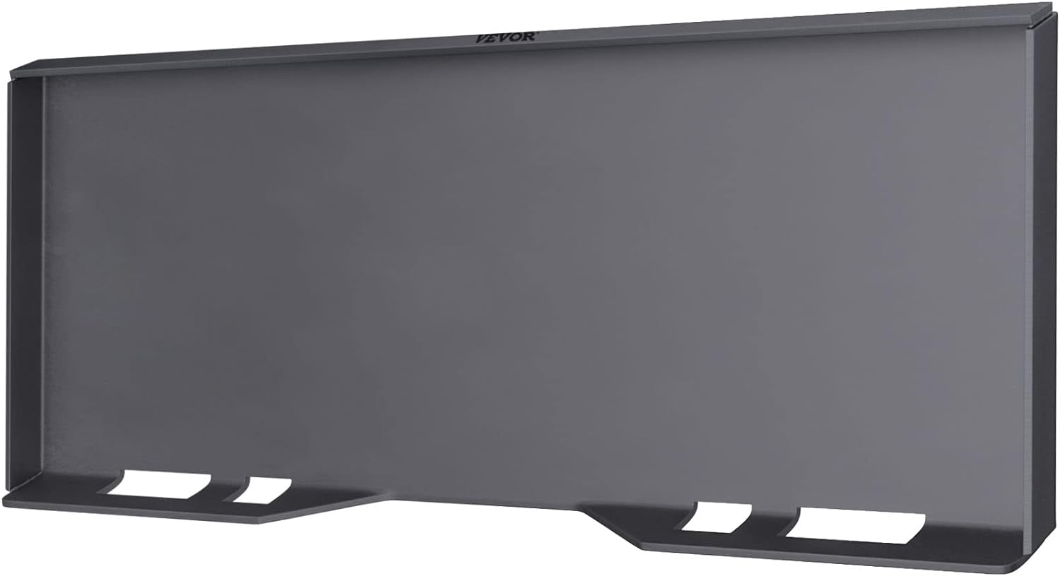 VEVOR Skid Steer Mount Plate Thick Skid Steer Attachment Plate Steel Quick Attachment Loader Plate with 3 Additional Welding Rods Easy to Weld or Bolt to Different Accessories (5/16