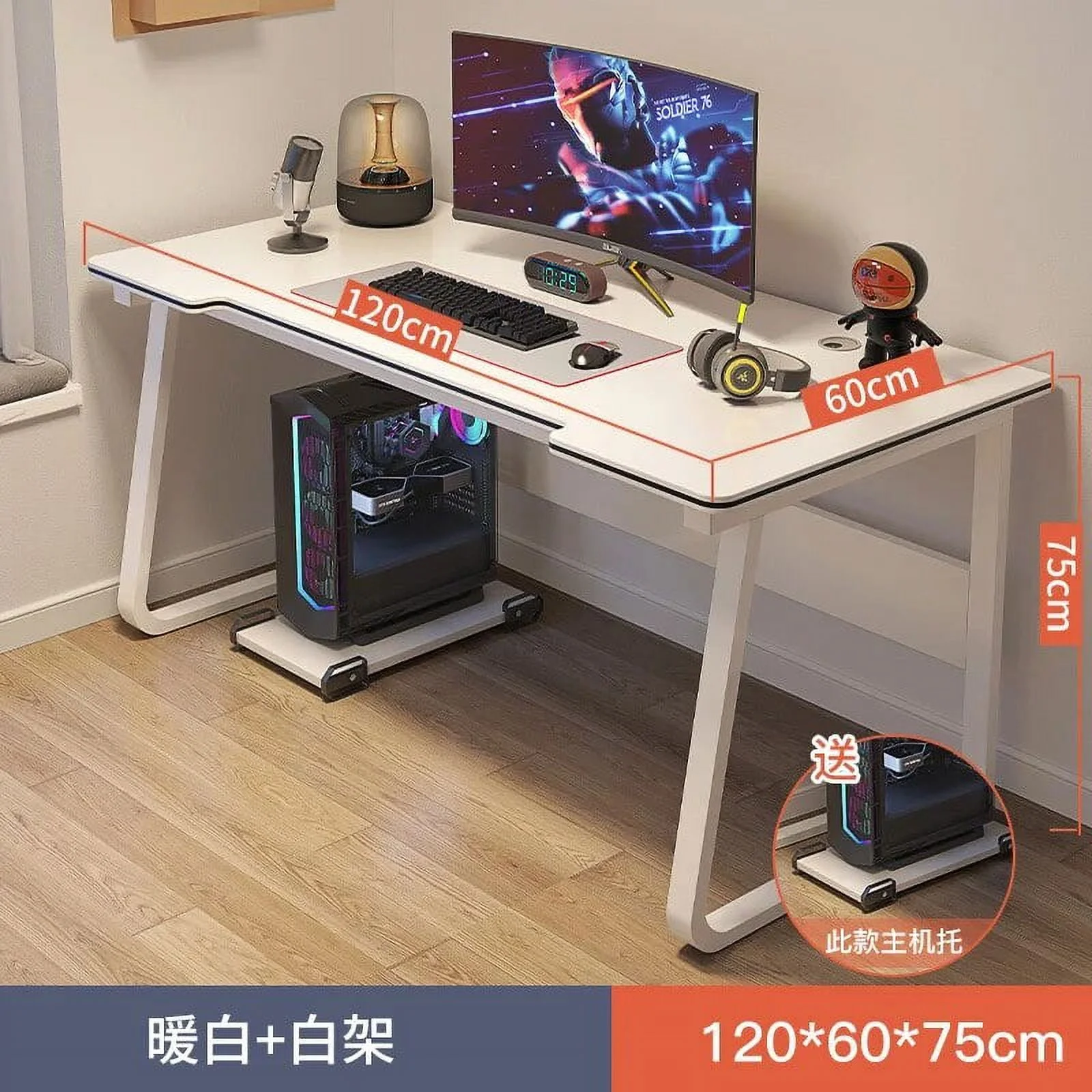 Aoliviya Official Computer Desk Desktop Home Game Tables Bedroom Single Simple Office Table Simple Modern Learning Writing Desk