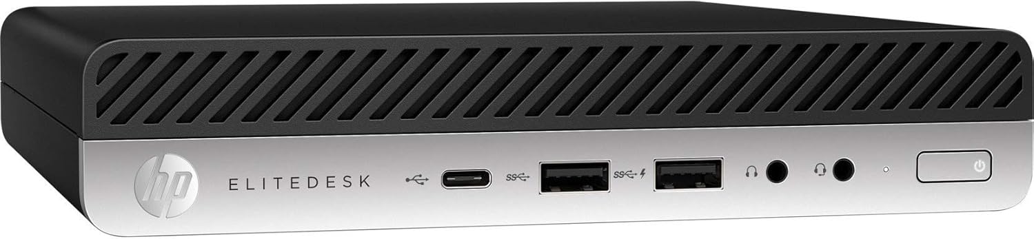 HP EliteDesk 705 G5 Desktop Computer - Ryzen 5 PRO 3400GE - 8 GB RAM - 256 GB SSD - Desktop Mini - (Renewed)