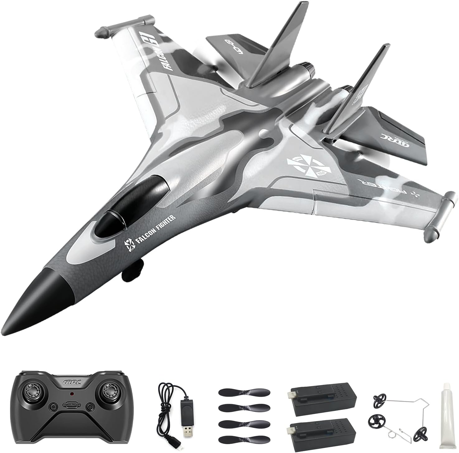 F22 RC Airplane 3 Channel Remote Control Airplane Fighter Toy, RC Stealth Plane Ready to Fly,Stunt Flying Upside Down,Two Batteries,Toy for Beginners Adult with Xpilot Stabilization System
