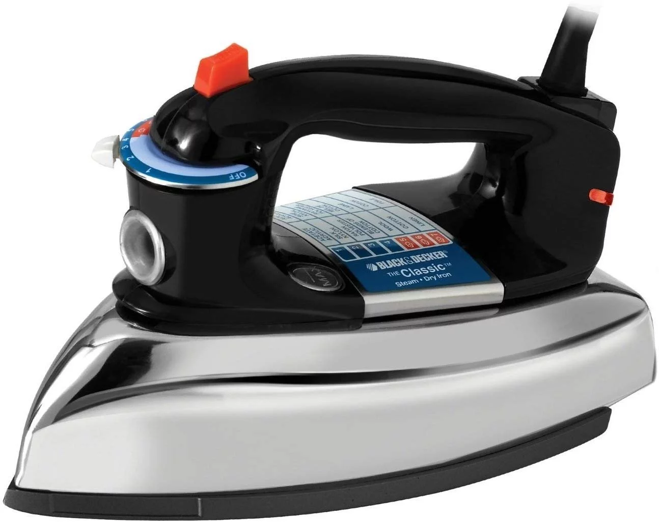 BLACK+DECKER Classic Steam Iron, F67E