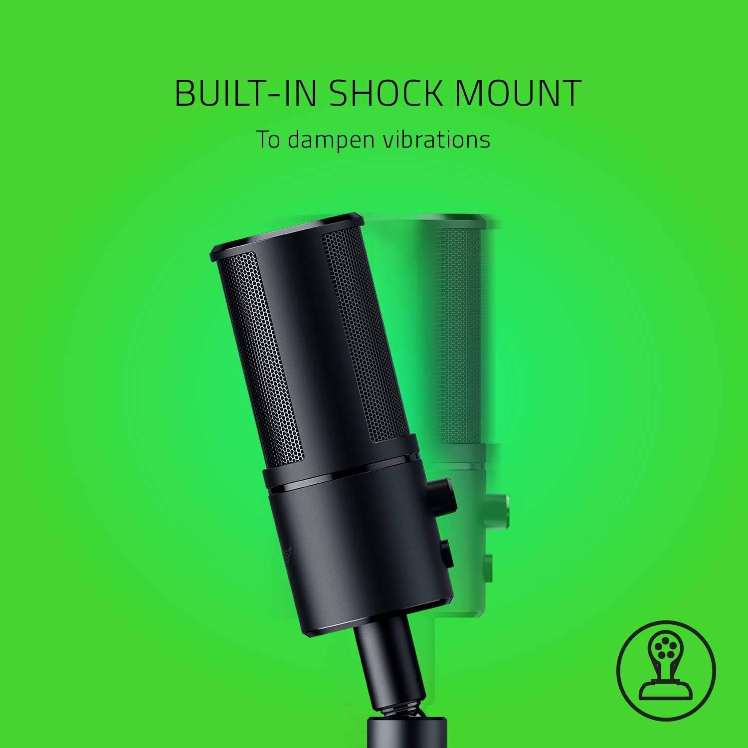 Razer Seiren Emote Streaming Microphone: 8-Bit Emoticon LED Display - Stream Reactive - Hypercardioid Condenser Mic