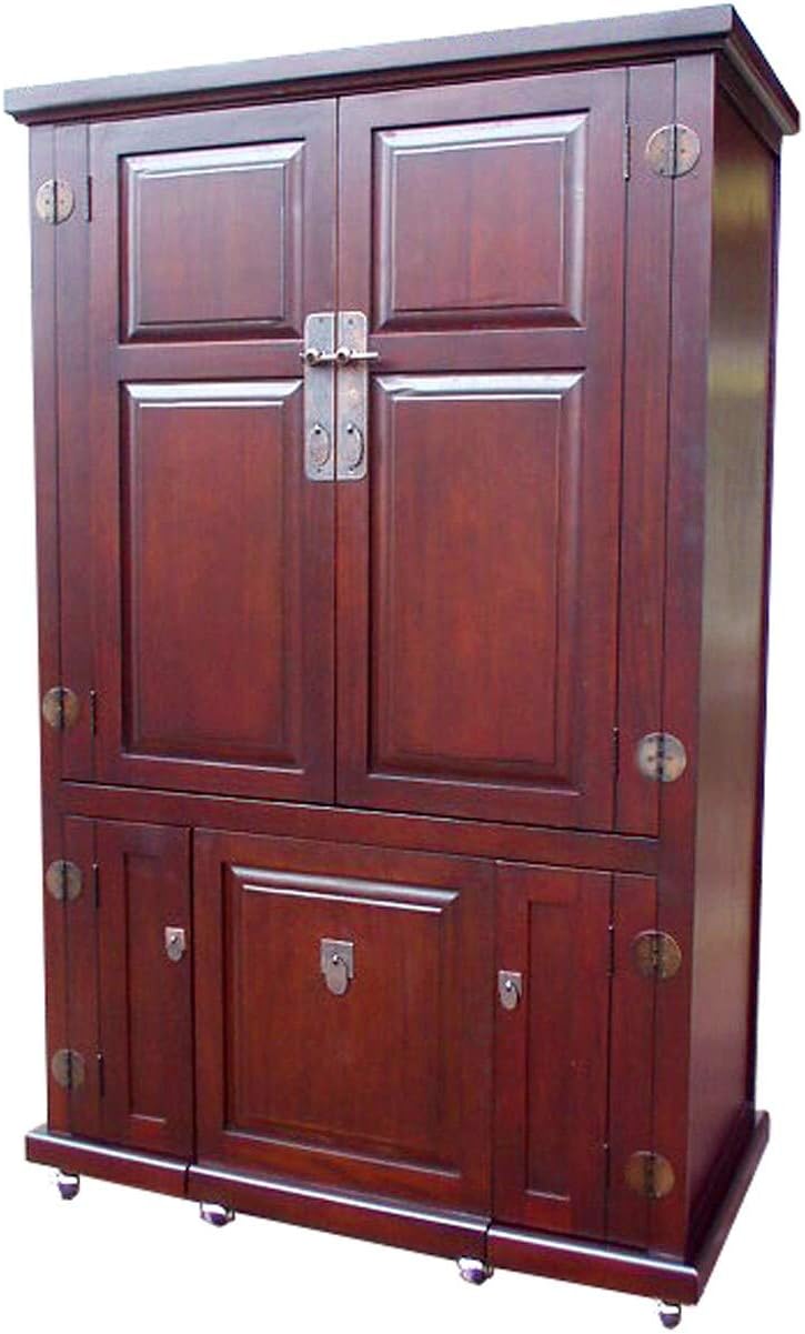 Computer Armoire with Pull Out Seat