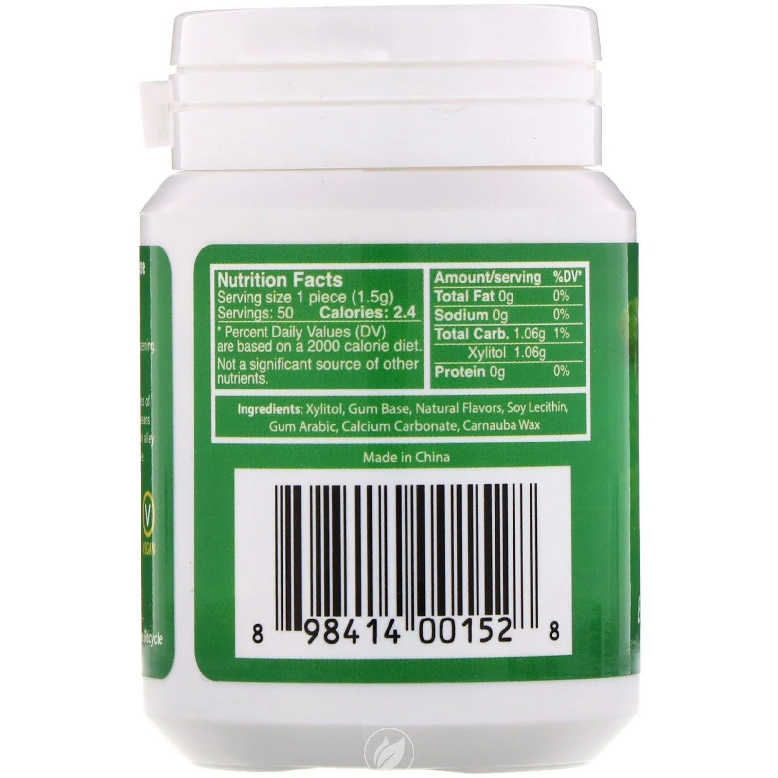 Epic Xylitol Chewing Gum Spearmint 50 Pc, Pack of 2