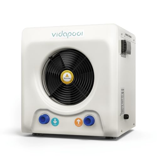 16,000 BTU Swimming Pool Heat Pump Electric Pool Heater for Above Ground Pools Up to 6,000 Gallons,Heating and Cooling Pool Heater 120V