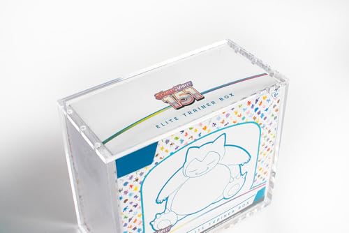 Premium ETB Magnetic Acrylic Display Case - Compatible with Pokemon Elite Trainer Box