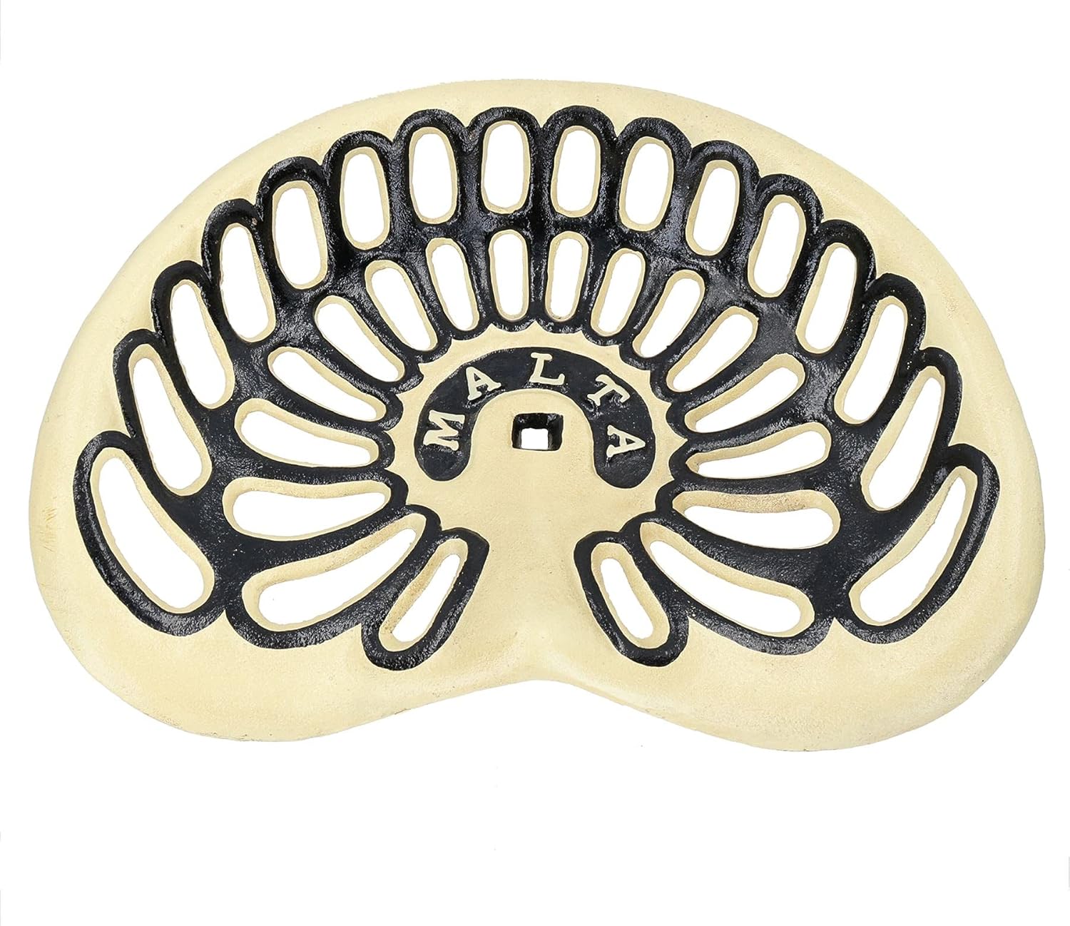 AB Tools Malta White Tractor Seat Chair Stool Farm Cast Iron Farming Farmer Plough