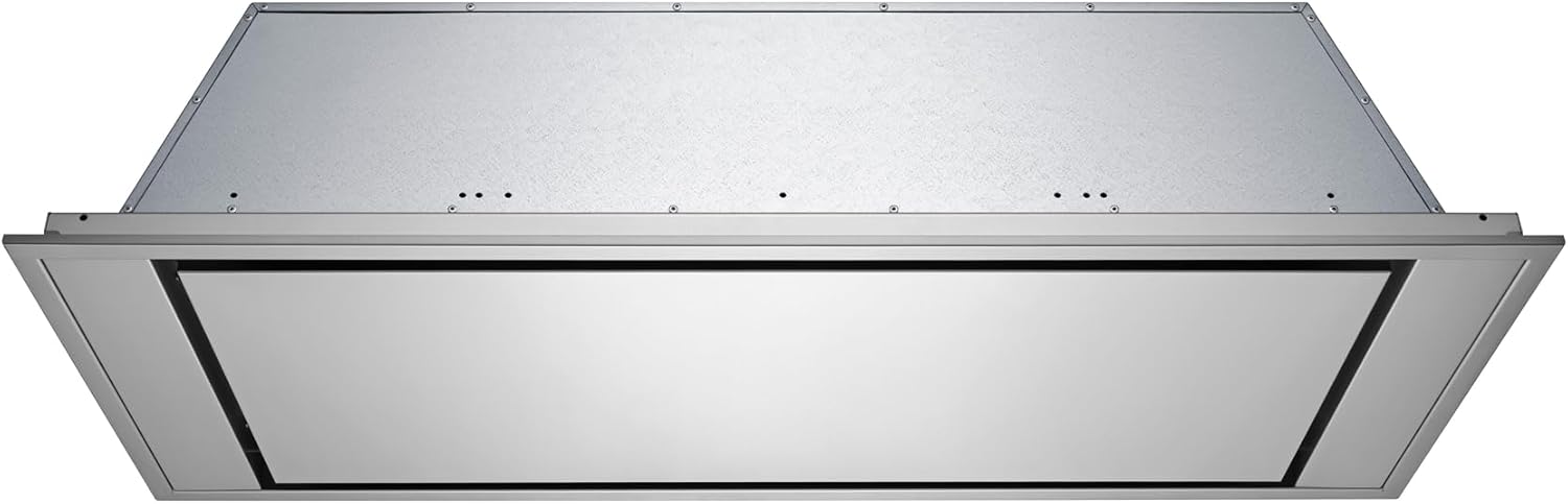 VICTORY Horizon, 900 CFM Flush Ceiling Mount Island Insert Range Hood 42 Inch, Stainless Steel, Easy to Use Wall Switch Controls
