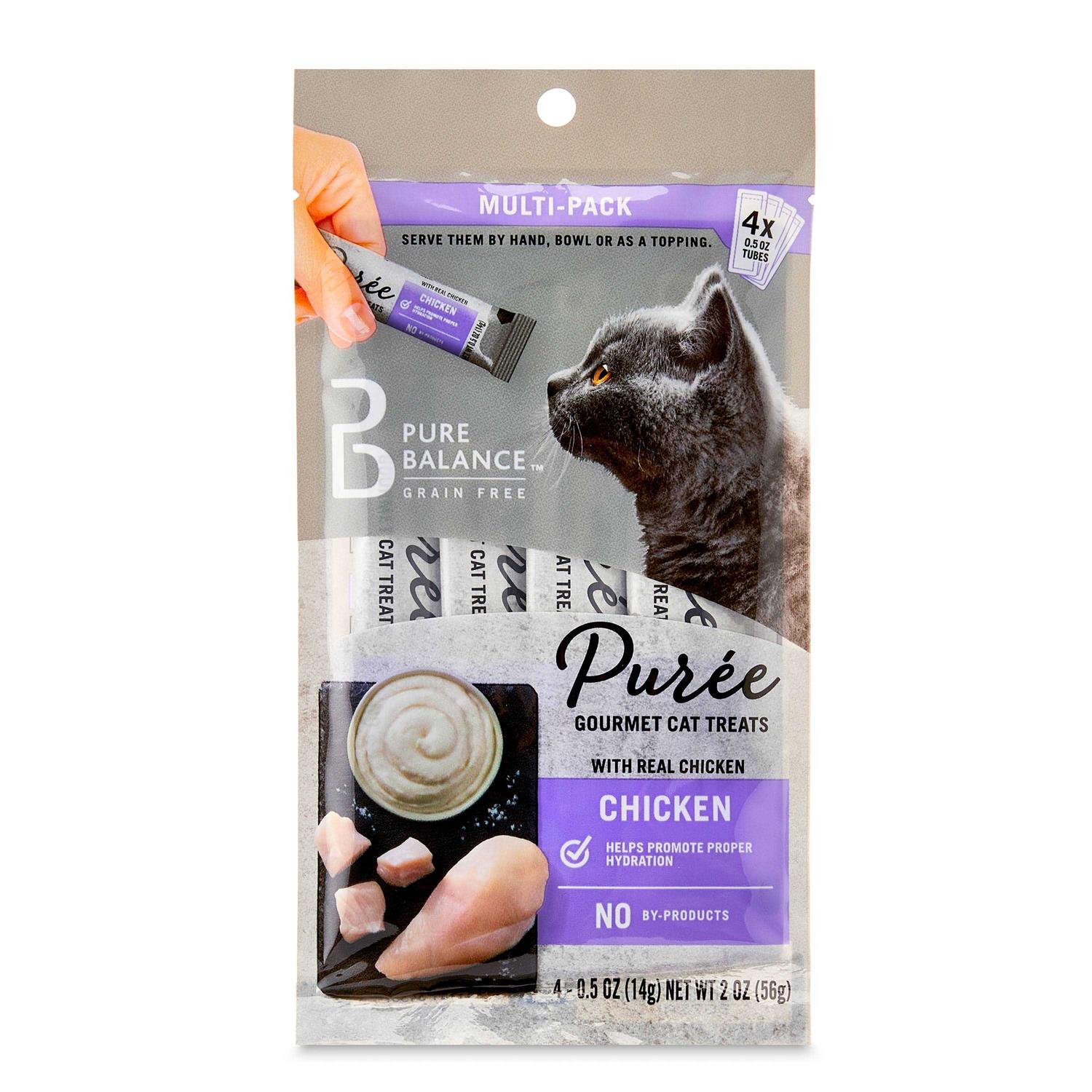 Pure Balance Puree Gourmet Cat Treats with Real Chicken - Pet Supplies online store