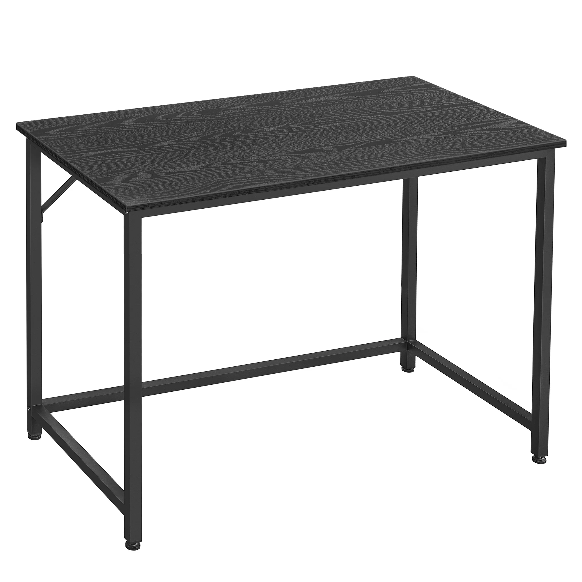 VASAGLE Computer Writing Study Desk Workstation PC Laptop Table Rustic Brown Black Black