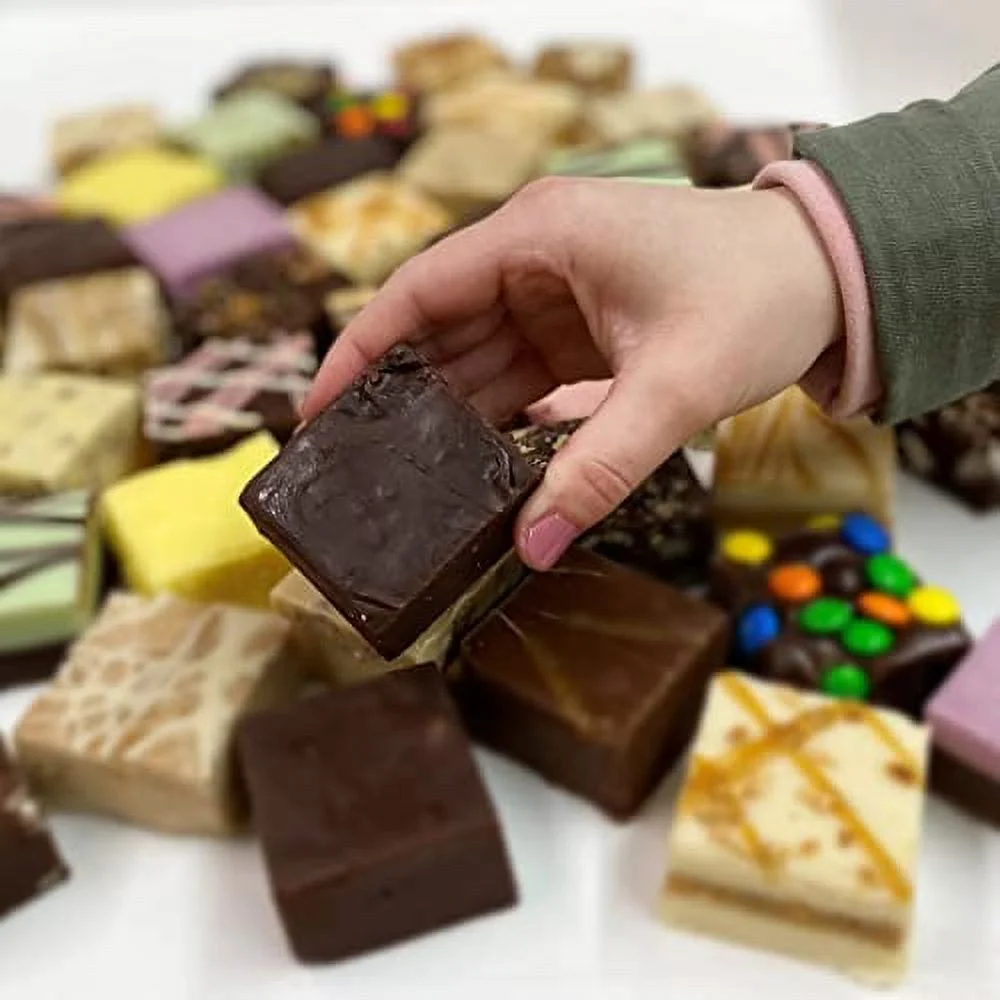 Valley Fudge, Dark Chocolate, Artisan Fudge, Real Butter, Gourmet Candy, Half Pound Package