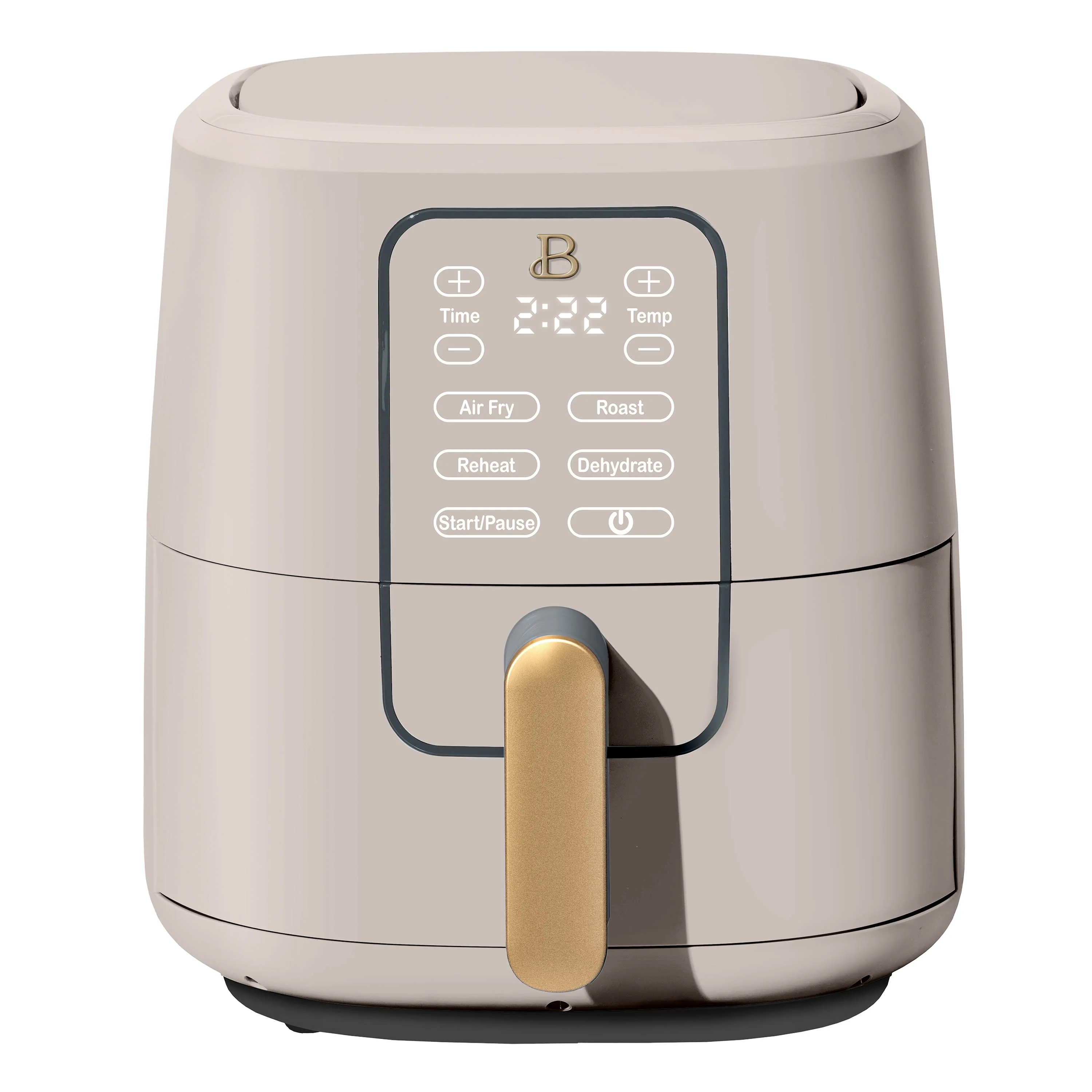 Beautiful 6 Qt Air Fryer with TurboCrisp Technology and Touch-Activated Display, Porcini Taupe by Drew Barrymore - Radiant Selections