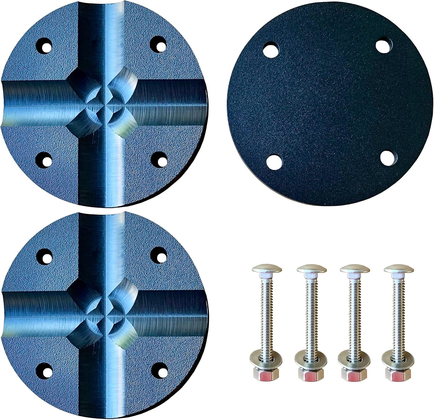 Overland Equipped Premium Heavy-Duty RotopaX Mount Backing Plate Kit for Off-Road Ladder with Bushings Pack of 2