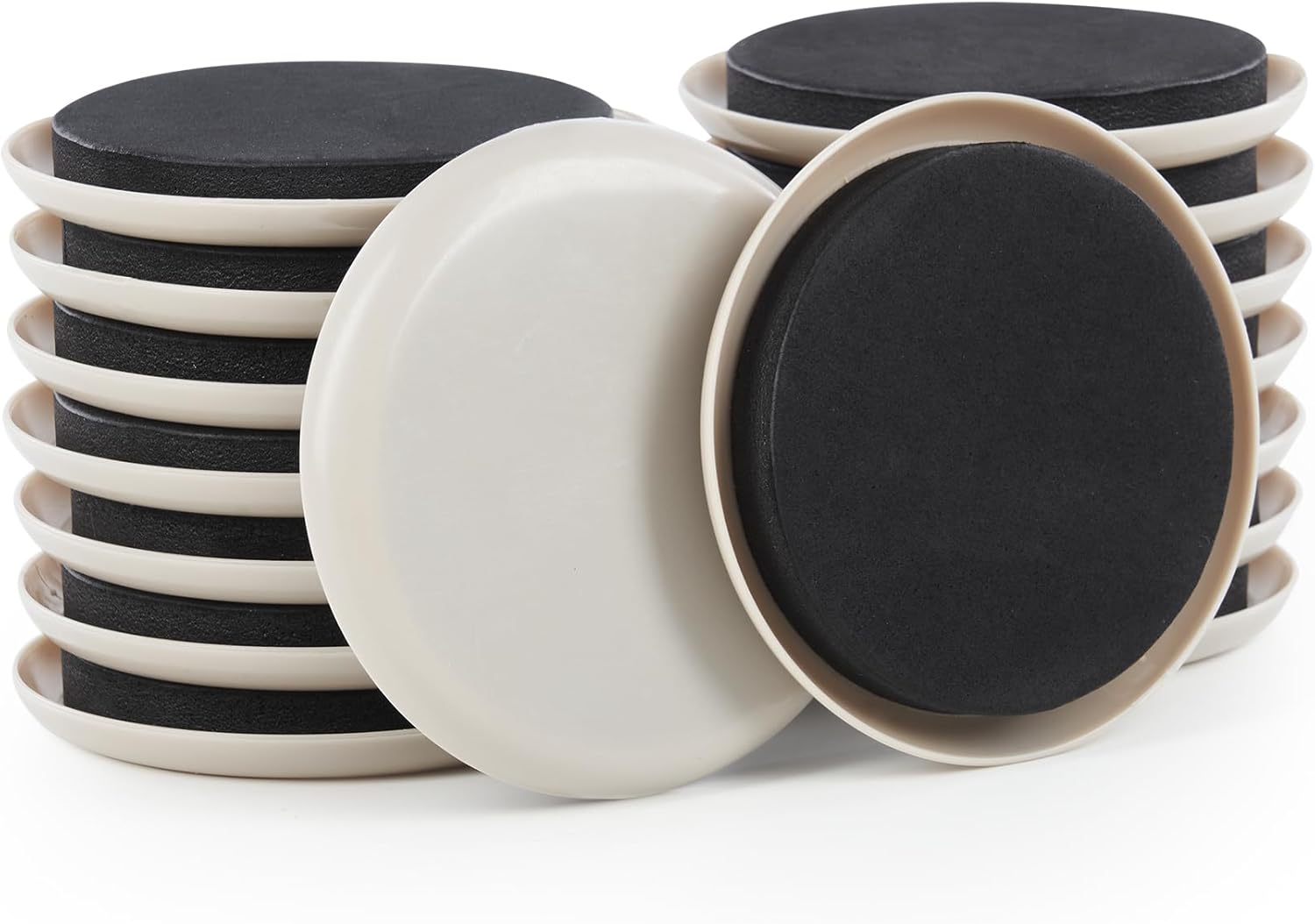 CO-Z Furniture Sliders Reusable Furniture Sliders for Carpet, Heavy-Duty Furniture Gliders Movers for Hardwood Floors, 16 Pack, 3 1/2