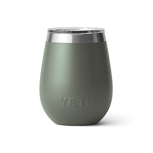 YETI Rambler 10 oz Wine Tumbler, Vacuum Insulated, Stainless Steel with MagSlider Lid, Navy
