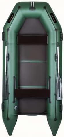 Perun Outdoors Durable PVC Inflatable Motor Boat with Foot Pump and Carry Bag