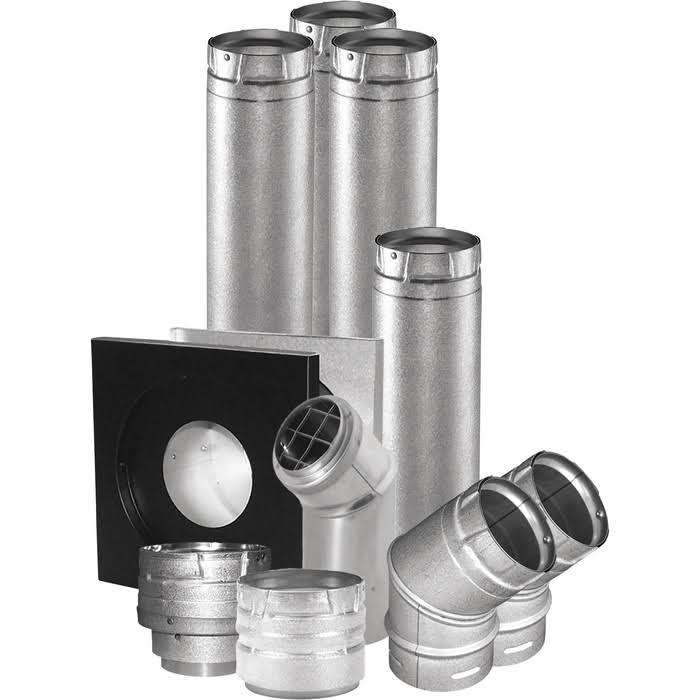 Duravent Vent Unit Heater Kit - 4inch Horizontal, Model 4UHK-KVNT