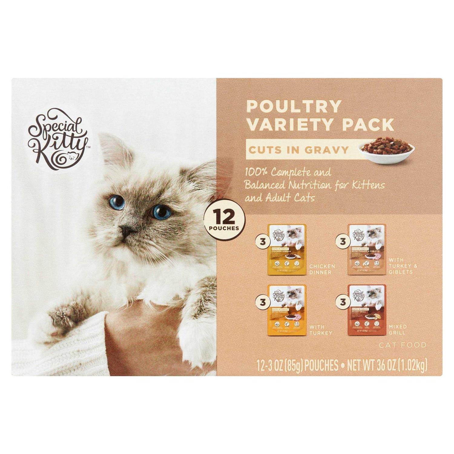 Special Kitty Turkey & Chicken Flavor Gravy Wet Cat Food for Adult - Pet Supplies online store