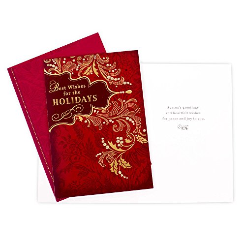 Hallmark Bulk Boxed Christmas Card Assortment, Elegant Jewel-Tone Floral Assortment (72 Cards and Envelopes)