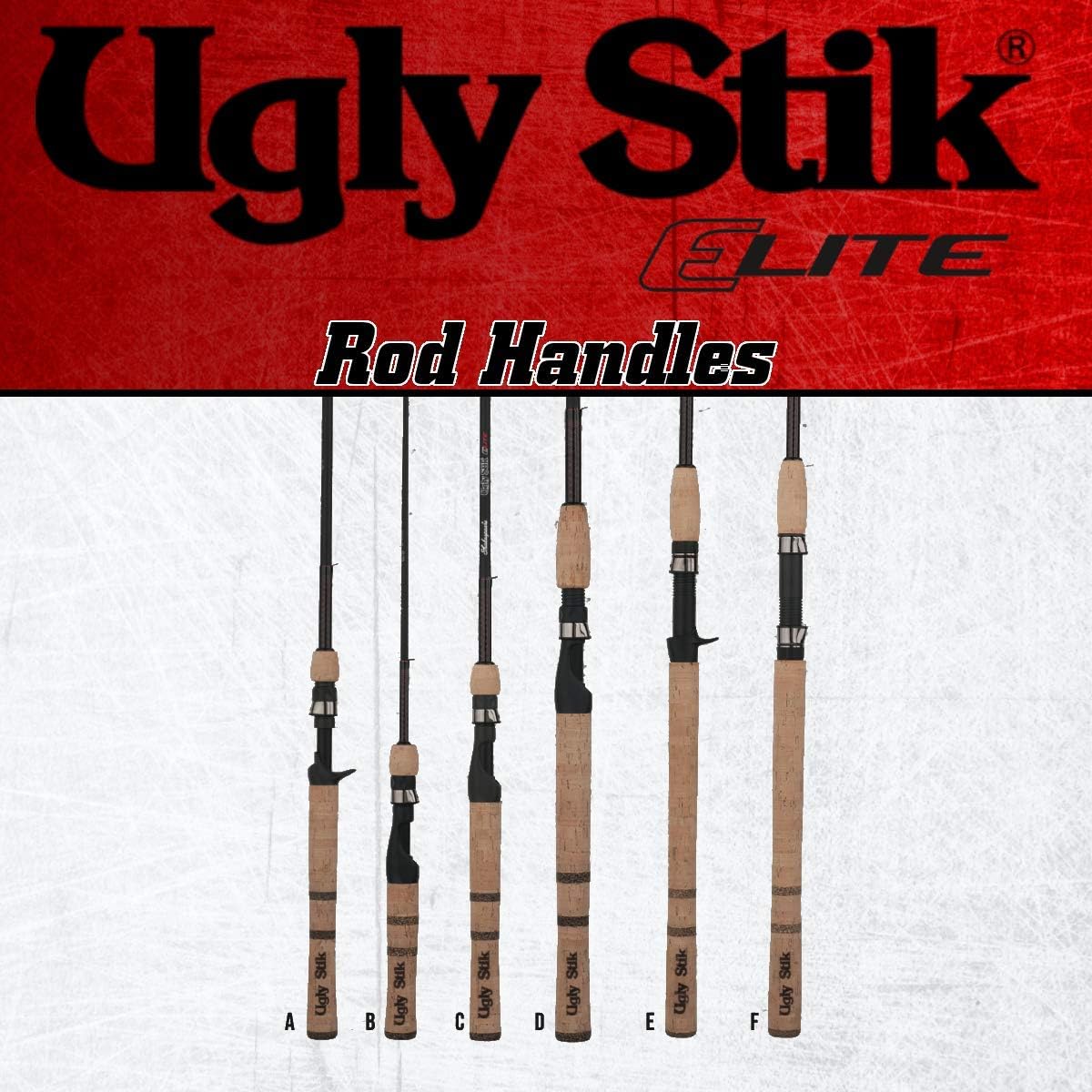 Shakespeare Ugly Stik 7’ Elite Spinning Rod, Two Piece Spinning Rod, 4-10lb Line Rating, Medium Light Rod Power, Medium Fast Action, 1/8-1/2 oz. Lure Rating