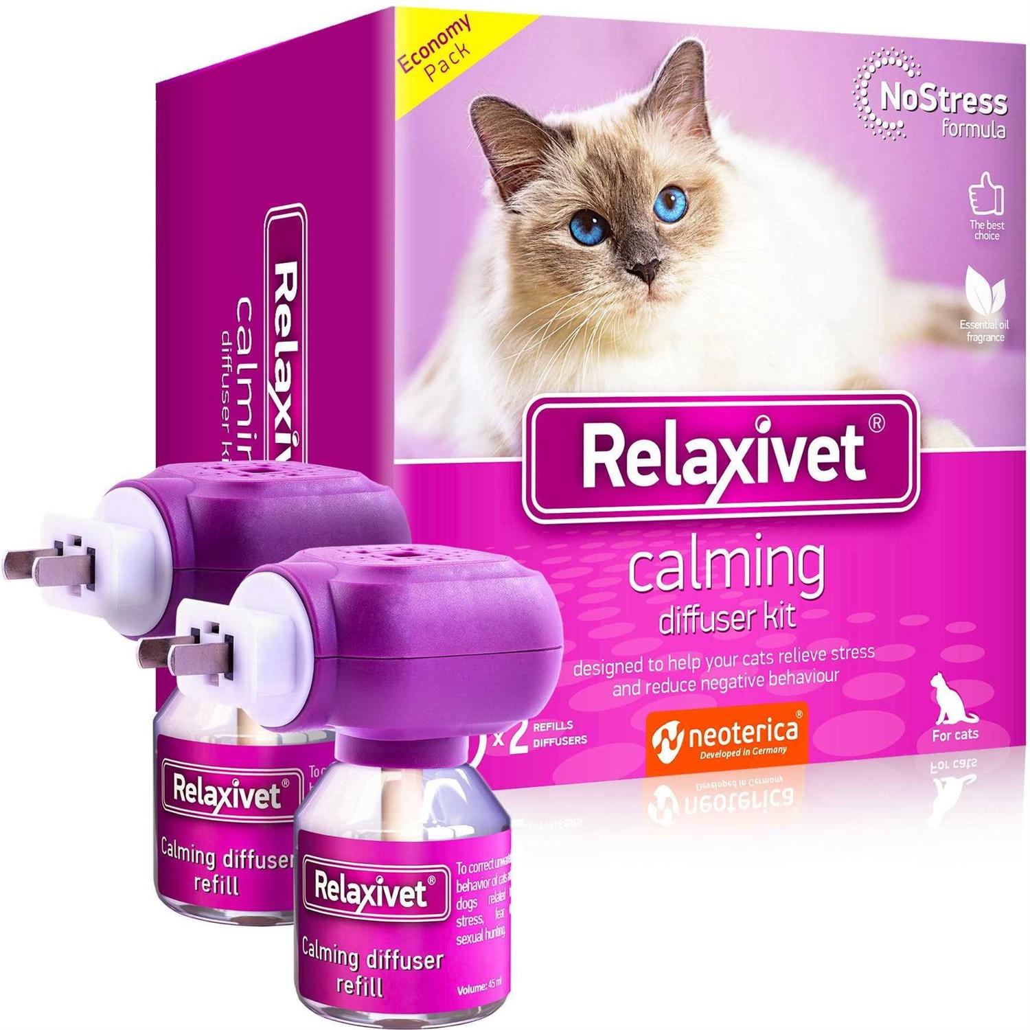 Beloved Pets Cat Calming Diffuser & Pet Anti Anxiety Products Feline Calm Pheromones Plug in & Cats Stress Relief Comfort Helps with Pee - Pet Supplies online store