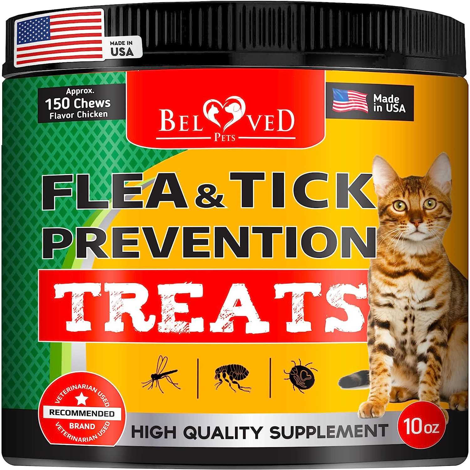 Beloved Pets Flea and Tick Prevention Treats for Cats - Pet Supplies online store
