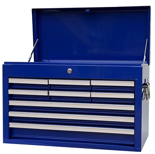 Workington Professional Industrial Portable Metal Tool Chest with 9 Drawers, 26