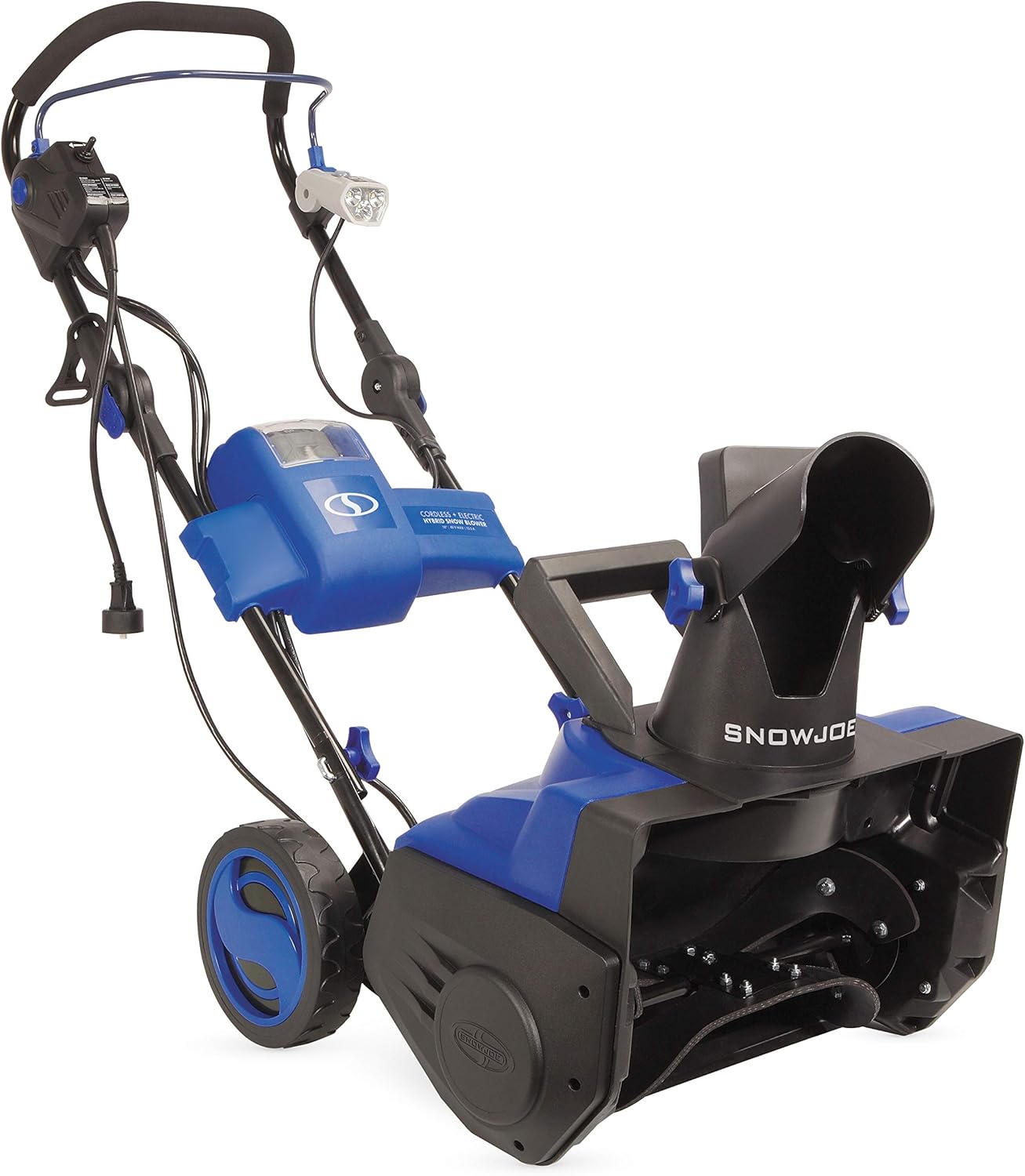 Snow Joe ION18SB-HYB 18-Inch 40 Volt Single Stage Brushless Snow Blower, Kit (Hybrid w/4.0-Ah Battery + Quick Charger)