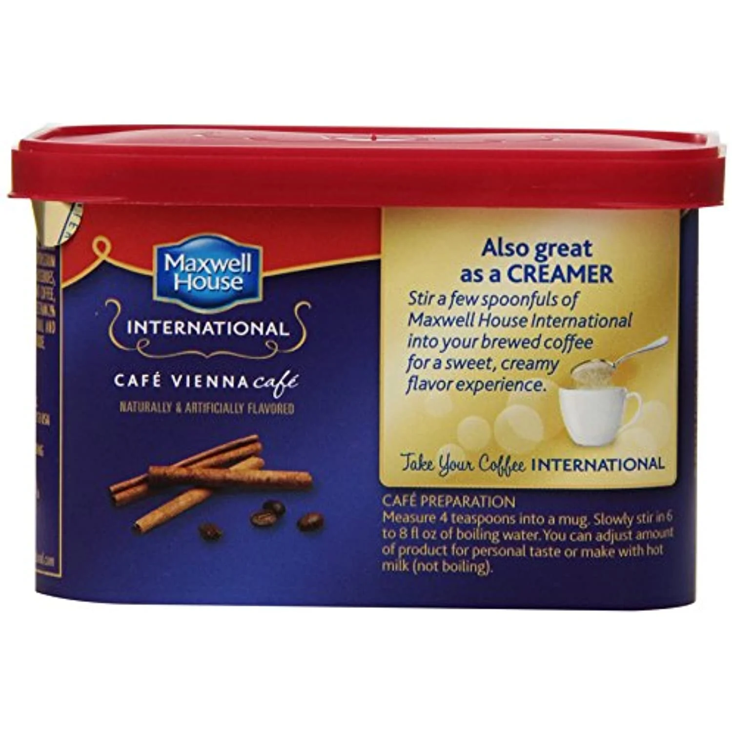 Maxwell House International Coffee Cafe Vienna, 9-Ounce Cans (Pack Of 4)