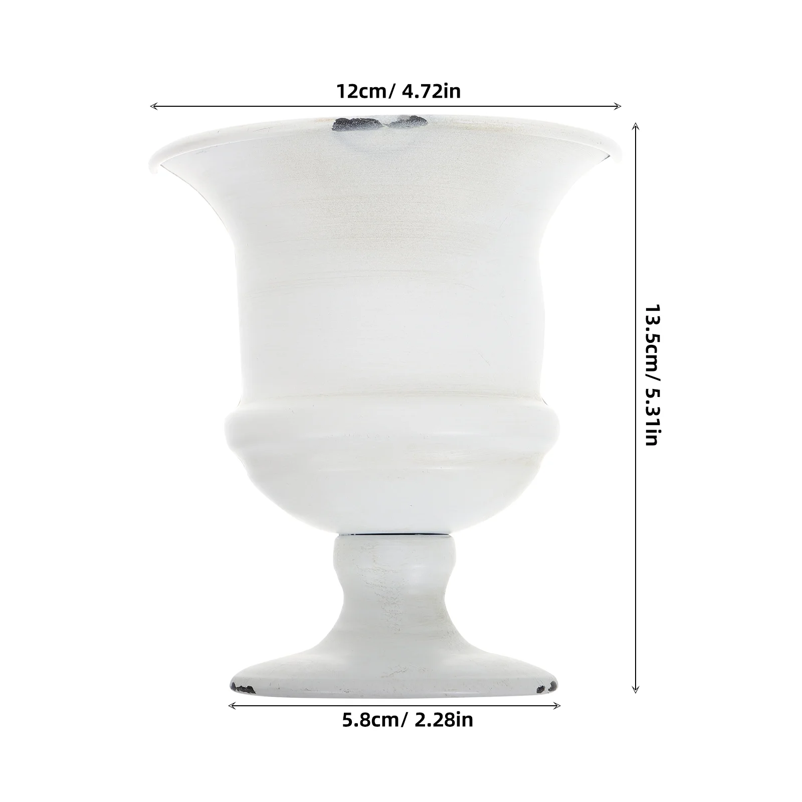 Oil Painting Half Vase Attachment Delicate Fake Half Vase for Drawings Paintings DIY Half Vase Ornament Small Metal Half Vase Prop for Paintings DIY Craft