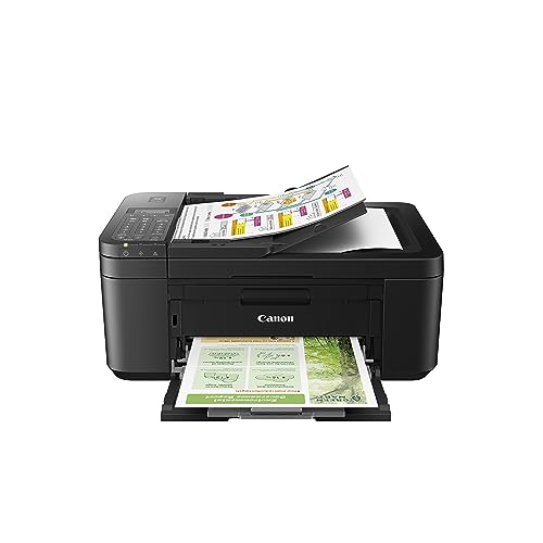 Canon PIXMA TR4720 All-in-One Wireless Printer Home use, with Auto Document Feeder, Mobile Printing and Built-in Fax, White