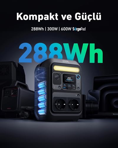 Anker SOLIX C300X Portable Power Station 288Wh | 600W