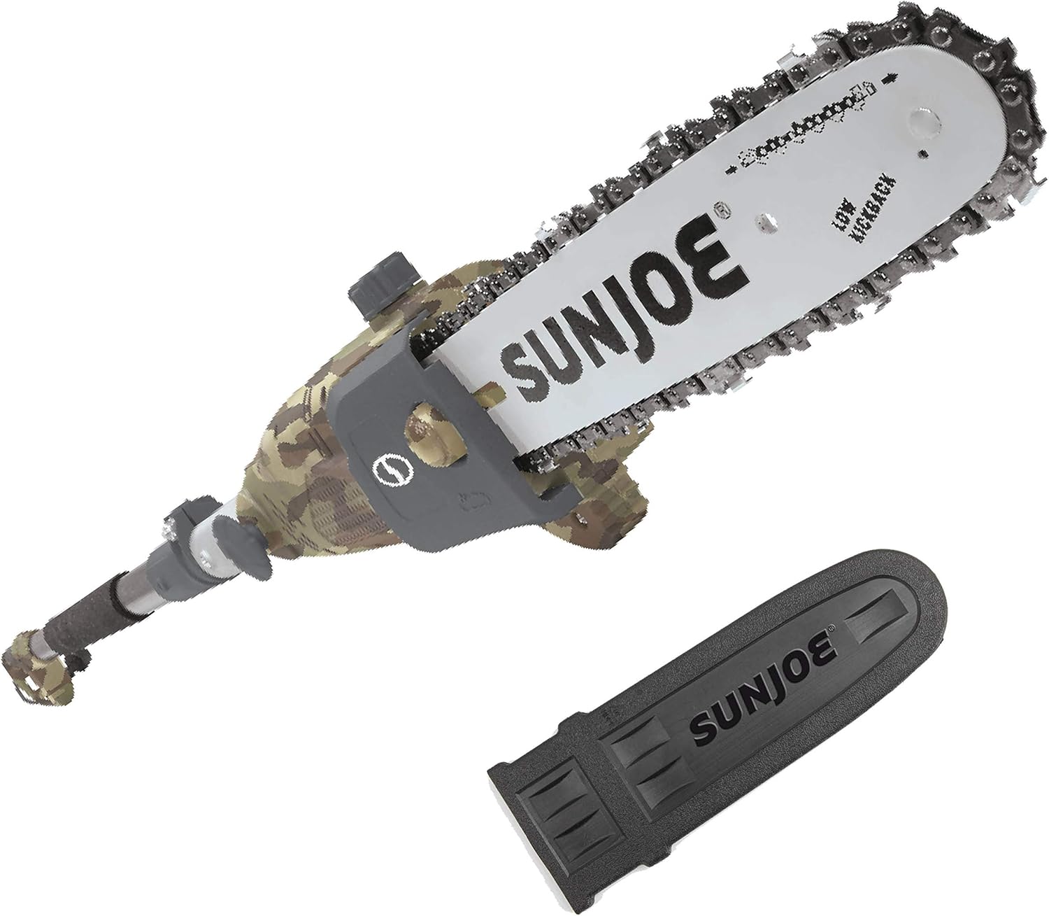 Sun Joe 10 inch 8.0 Amp Electric Multi-Angle Pole Chain Saw, SWJ803E-PRP, Purple