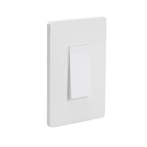 Zigbee Smart Light Switch, No Neutral Wire Required, Need tuya Zigbee HUB,Compatible with Alexa/Google Home & Tuya APP, Single-Pole, White, Timers & Scheduling